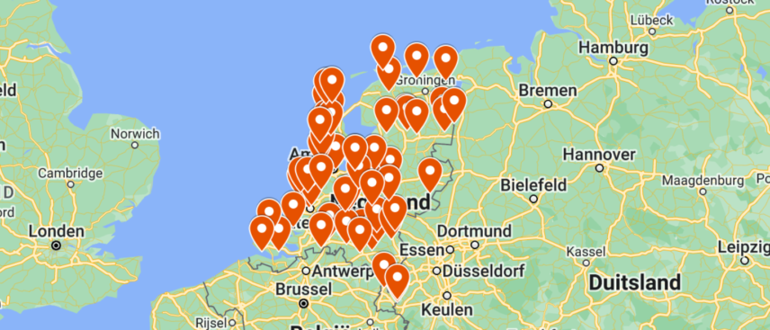 Dierentuinen Nederland Kaart
