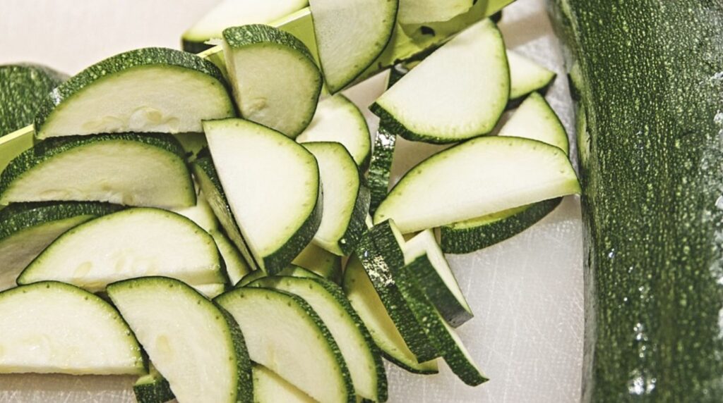 Courgette in stukjes